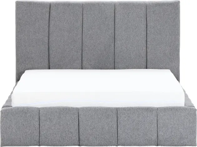 Łóżko tapicerowane Bianko 140 (rojal szary) ze stelażem i pojemnikiem