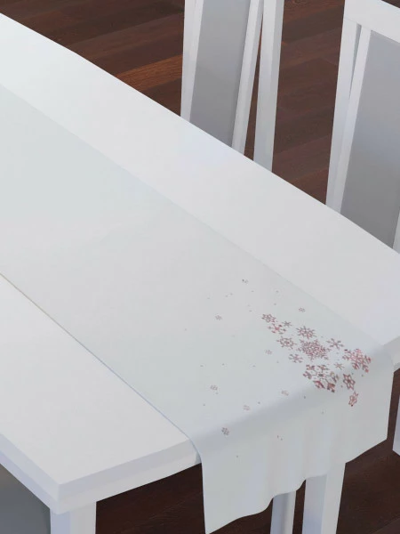 Bieżnik bożonarodzeniowy PIRES 15  (biały) 