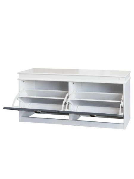 Szafka na buty 2-drzw. z siedziskiem Alessa (szara)