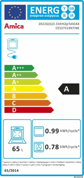 Kuchnia gazowo-elektryczna Amica CES37319X FINE