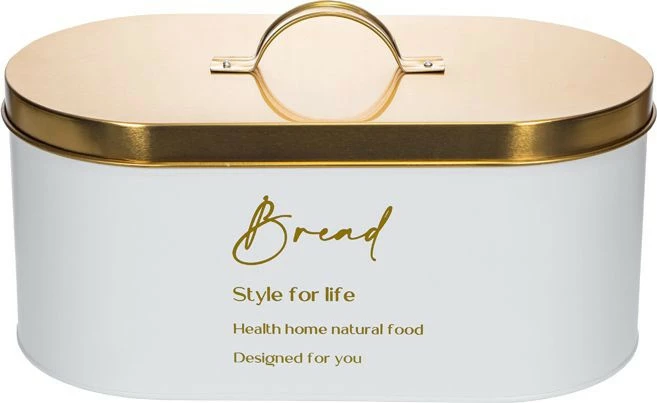 Chlebak z pokrywą w odcieniu złota