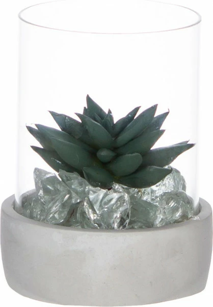 Roslinna dekoracja szklana led Tasso 19