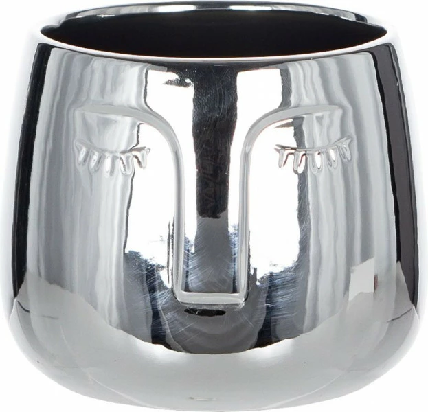 Doniczka-głowa Goldi (srebrny)