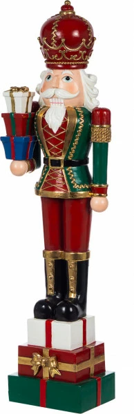 Dziadek do orzechów czerwono-zielony 