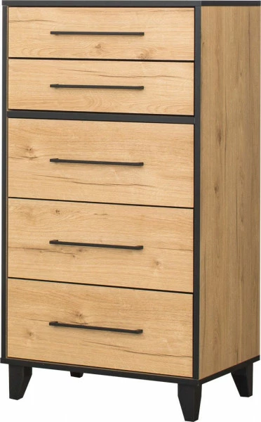 Komoda 60 z 5 szufladami Floryda (dąb Soma ciemny) 