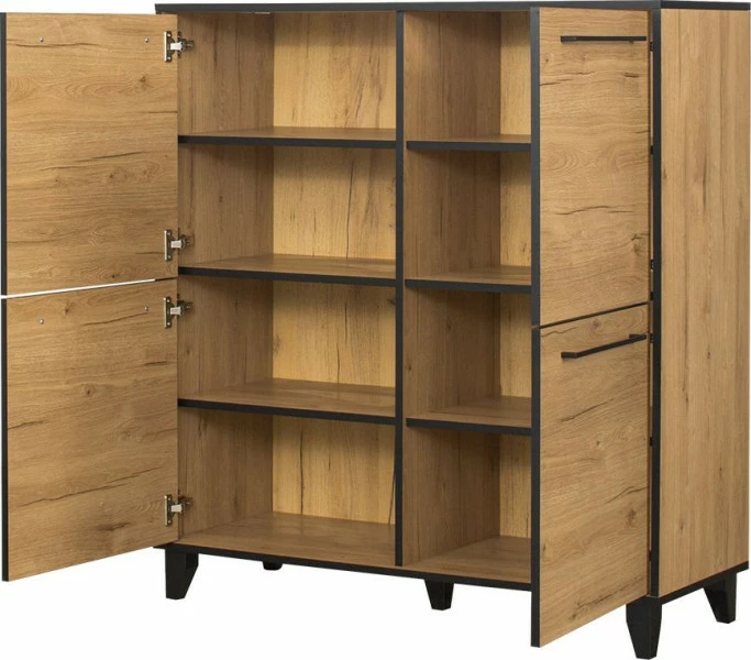 Komoda z 4 drzwiami Floryda (dąb Soma ciemny)