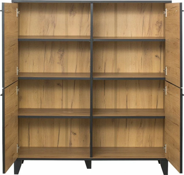 Komoda z 4 drzwiami Floryda (dąb Soma ciemny)