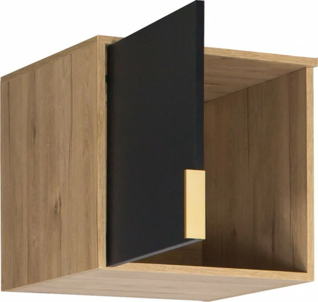 Nadstawka na półszafę (lewa) Floryda (grafit/dąb Soma ciemny) 