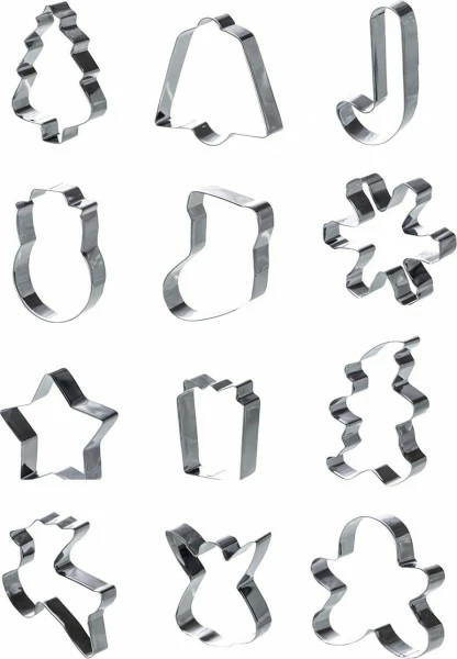 Zestaw foremek metalowych do ciastek 1 (24elem.) 