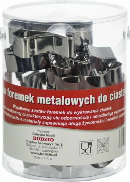 Zestaw foremek metalowych do ciastek 2 (12elem.)