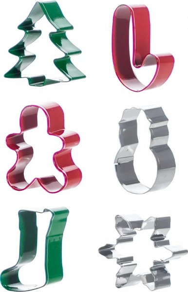 Zestaw bożonarodz. foremek metalowych(6-elem.) "PRIMARO"-6 