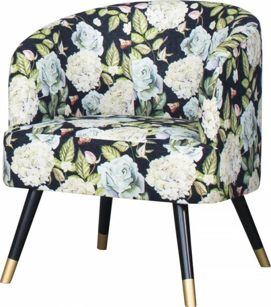 Fotel Fiorenti 2 welur/kwiaty
