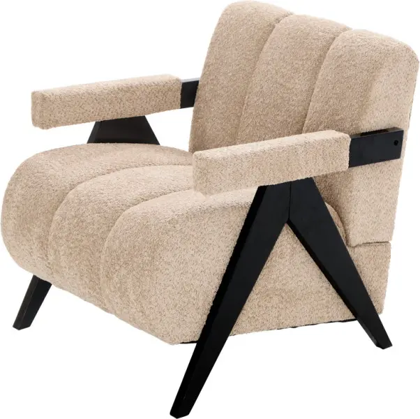 Fotel Biscuit 32 (boucle cappuccino)