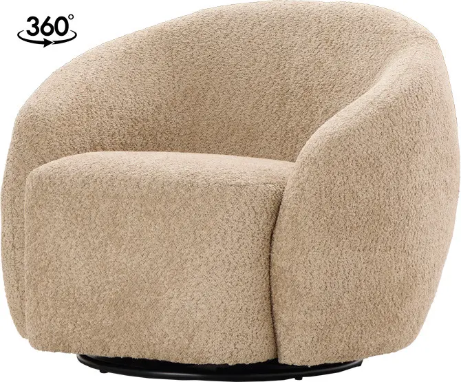 Fotel obrotowy Purro 33 (boucle cappuccino) 