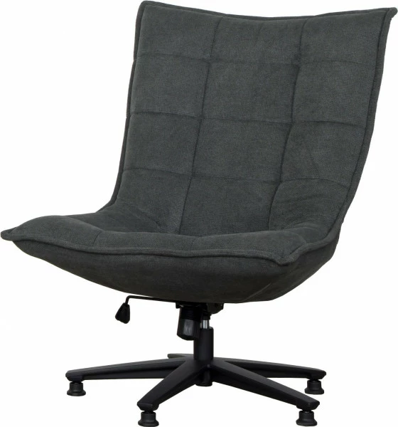 Fotel wypoczynkowy, obrotowy TRAMONTO (grafit) 