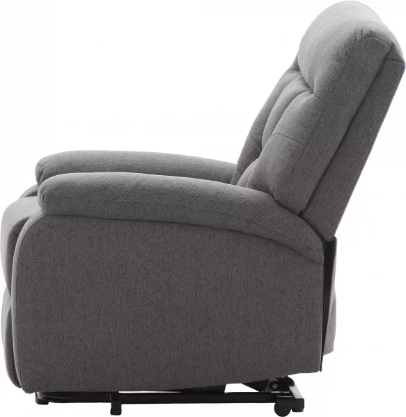 Fotel elektryczny regulowany z funkcją podnoszenia Duke 28 (grafitowy) 