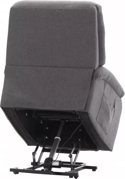 Fotel elektryczny regulowany z funkcją podnoszenia Duke 28 (grafitowy)