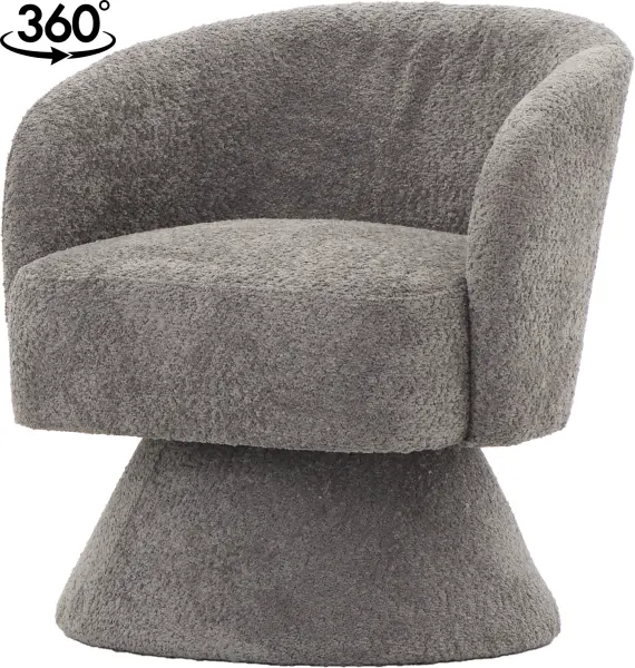 Fotel obrotowy Lizbona 29 (boucle grafit)