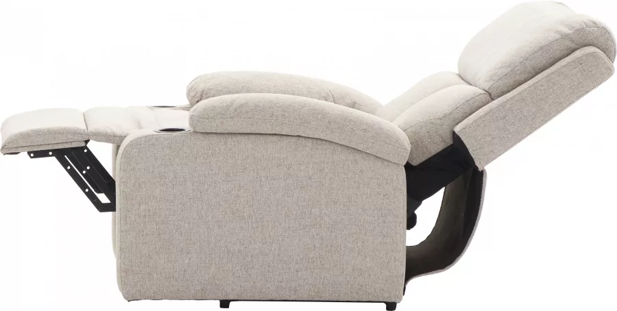 Fotel elektryczny relax z funkcją ułatwiania wstawania Calio 27 (latte) 