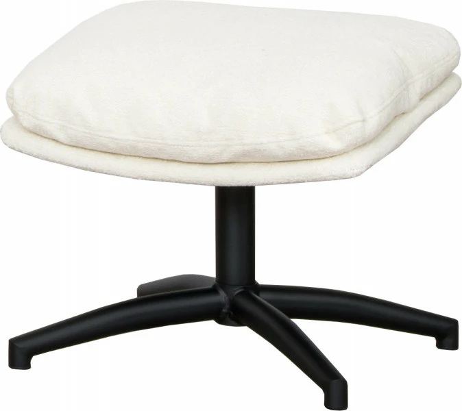 Zestaw wypoczynkowy Tramonto - fotel obrotowy + podnóżek (beżowy)