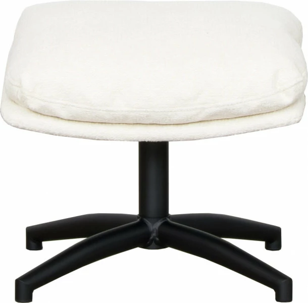 Zestaw wypoczynkowy Tramonto - fotel obrotowy + podnóżek (beżowy)