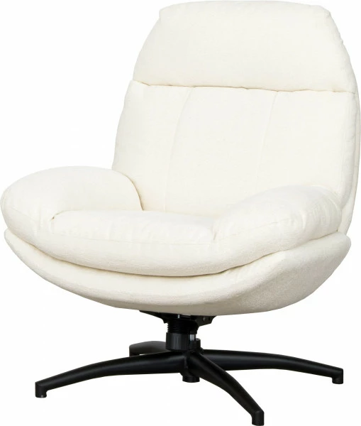 Zestaw wypoczynkowy Tramonto - fotel obrotowy + podnóżek (beżowy) 