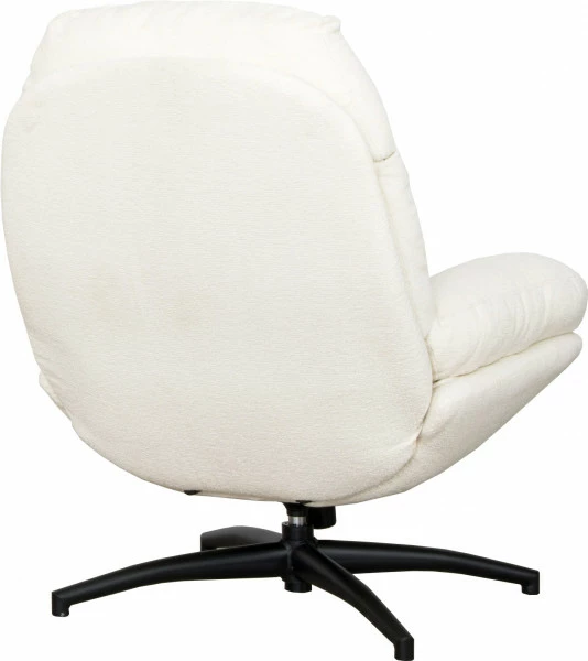 Zestaw wypoczynkowy Tramonto - fotel obrotowy + podnóżek (beżowy) 