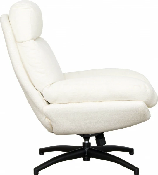 Zestaw wypoczynkowy Tramonto - fotel obrotowy + podnóżek (beżowy) 