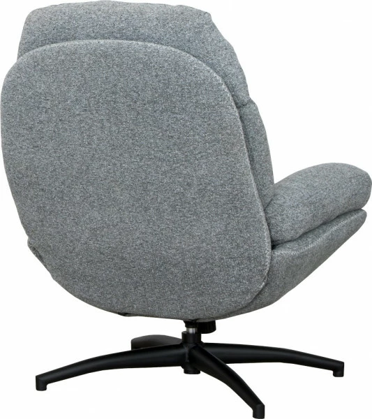 Zestaw wypoczynkowy Tramonto - fotel obrotowy + podnóżek (szary)