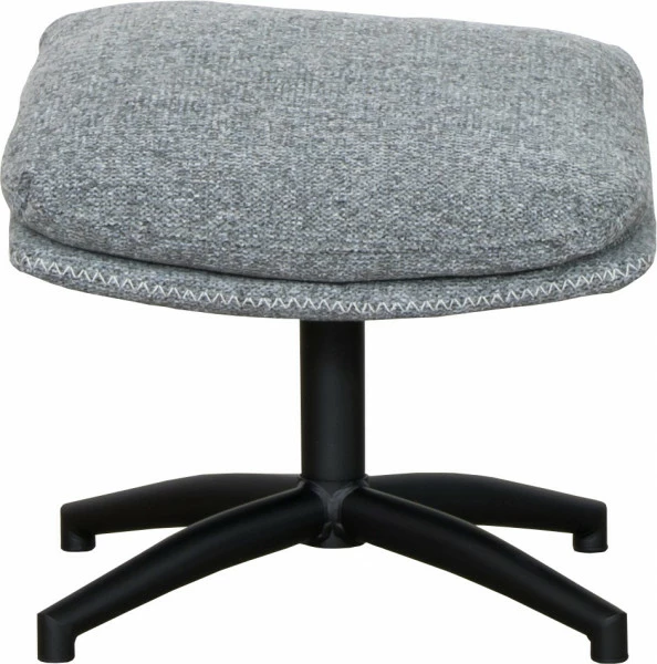 Zestaw wypoczynkowy Tramonto - fotel obrotowy + podnóżek (szary)