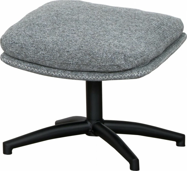 Zestaw wypoczynkowy Tramonto - fotel obrotowy + podnóżek (szary)