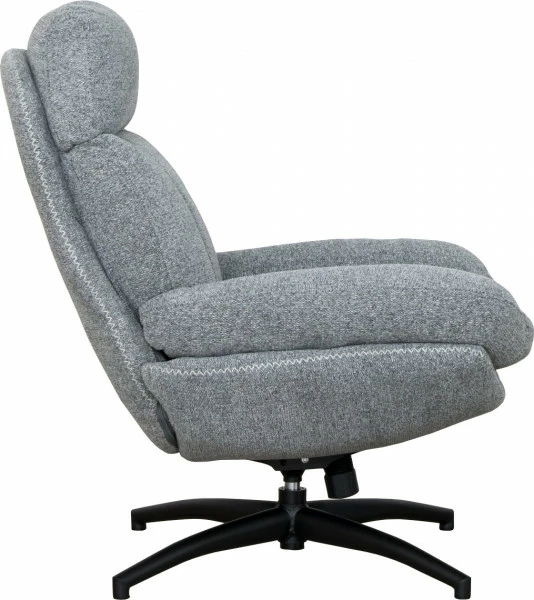 Zestaw wypoczynkowy Tramonto - fotel obrotowy + podnóżek (szary)