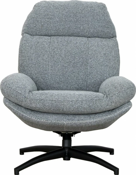 Zestaw wypoczynkowy Tramonto - fotel obrotowy + podnóżek (szary)