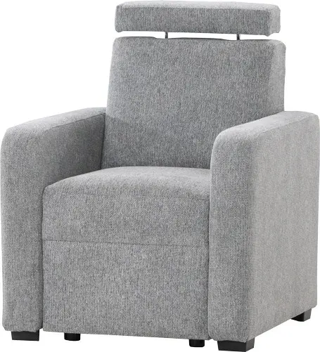 Fotel Lazur - boczki Alka (rojal szary)