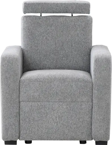 Fotel Lazur - boczki Alka (rojal szary)