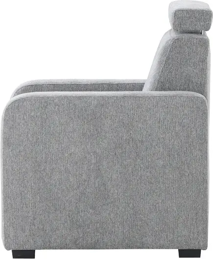 Fotel Lazur - boczki Alka (rojal szary)
