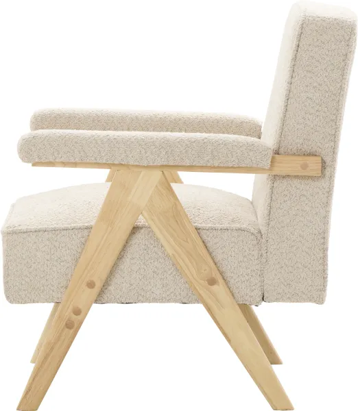 Fotel Vintage 25 (boucle beżowy)