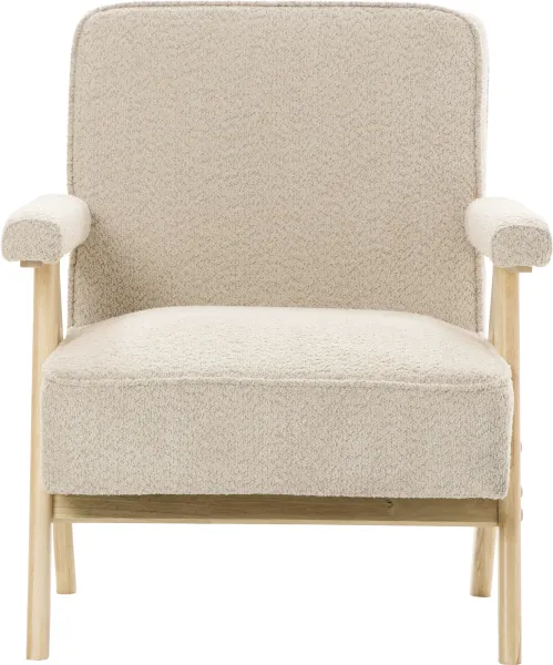 Fotel Vintage 25 (boucle beżowy) 