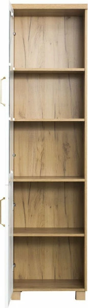 Witryna lewa Hawana (biały lakier mat/dąb soma ciemny)