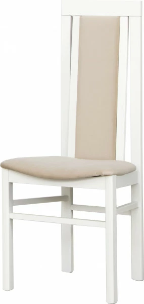 Krzesło KB (biały/plusz beż) 
