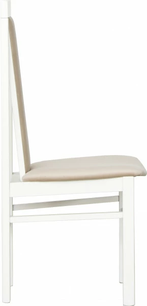 Krzesło KB (biały/plusz beż) 
