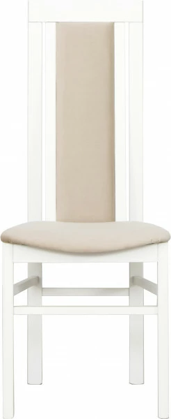 Krzesło KB (biały/plusz beż) 