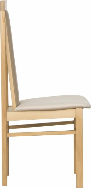 Krzesło KB (dąb Soma ciemny/plusz beż) 