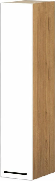 Szafka 20 górna prawa wysoka półki Bellona 100cm (biały połysk/dąb Soma ciemny)