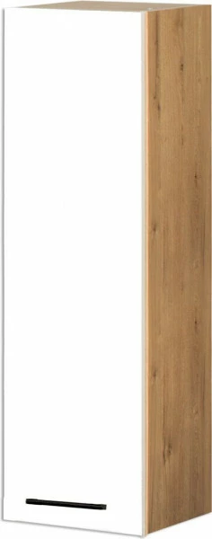Szafka 30 górna prawa Bellona 100cm (biały połysk/dąb Soma ciemny)