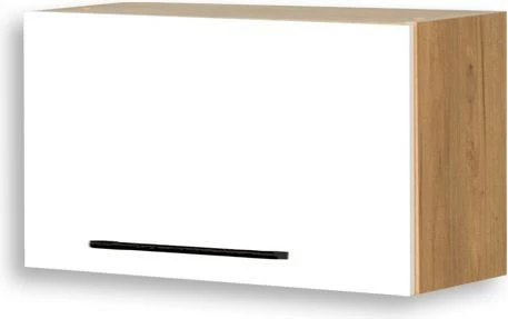Szafka 60x35 nad okap Bellona (biały połysk/dąb Soma ciemny)