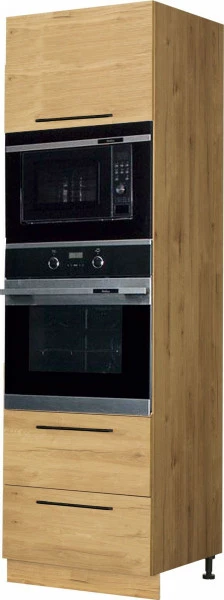 Wysoka zabudowa piekarnika/mikrofali Bellona z easy box (Dąb Soma Ciemny) 