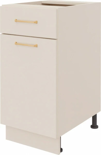 Szafka 40 dolna lewa z drzwiami i szufladą Imperia (kaszmir)