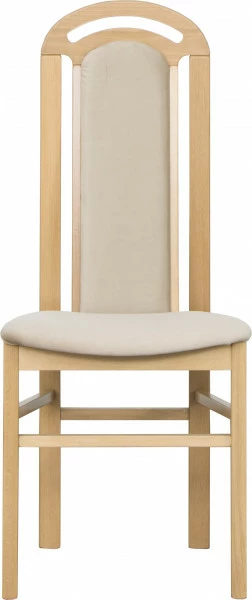 Krzesło K (dąb Soma ciemny/plusz beż) 