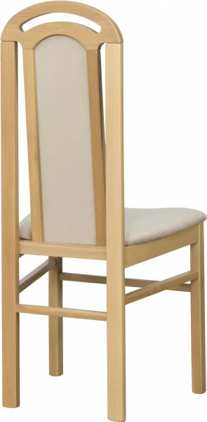 Krzesło K (dąb Soma ciemny/plusz beż) 